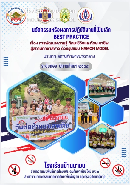 การพัฒนาความรู้ ทักษะชีวิต และทักษะอาชีพสู่สถานศึกษาที่สีขาว ด้วยรูปแบบ NAMON MODEL